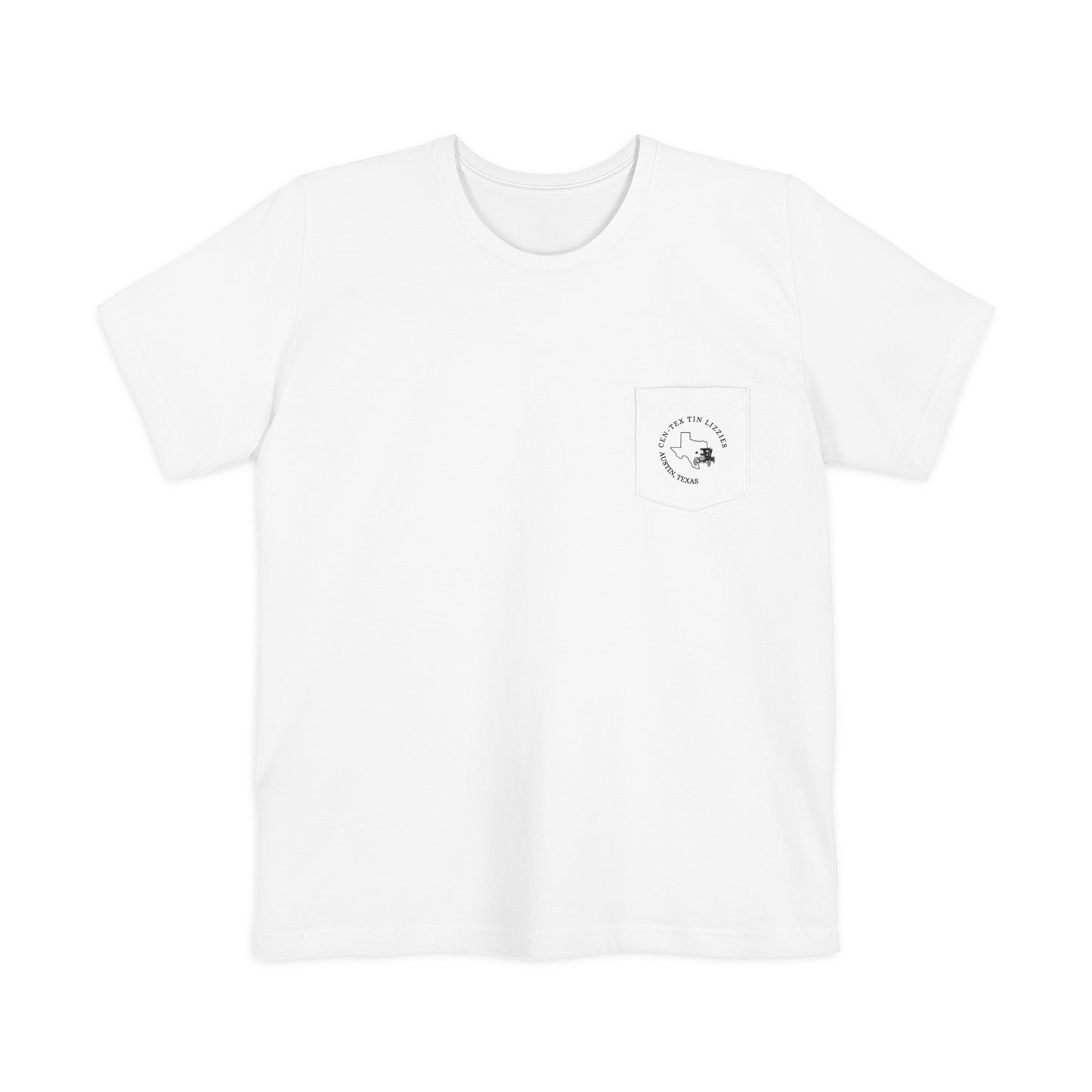 Cen-Tex Tin Lizzies (pocket logo and back logo) Unisex Pocket T-shirt