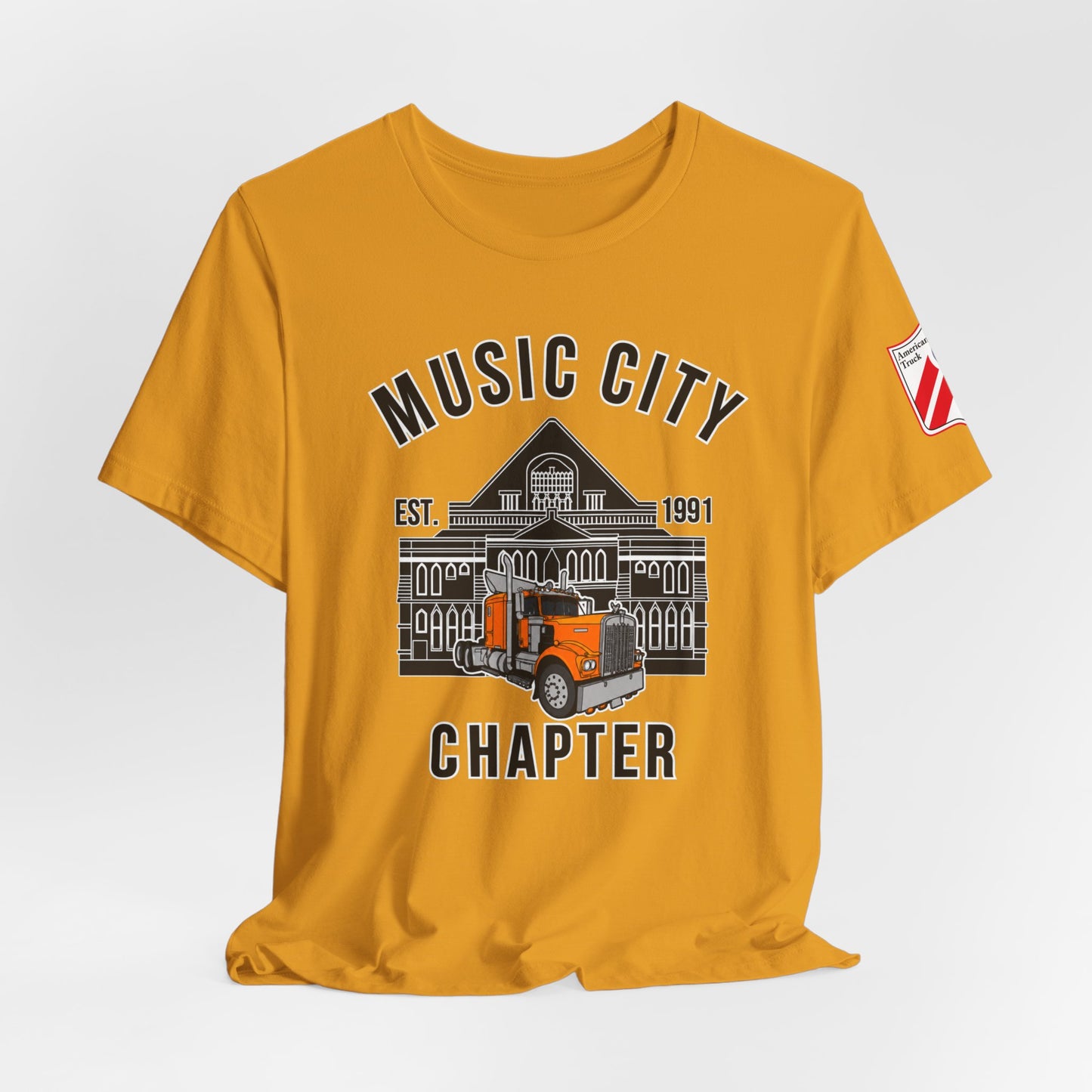 Music City Chapter ATHS Tee — Front Logo and Left Sleeve Logo