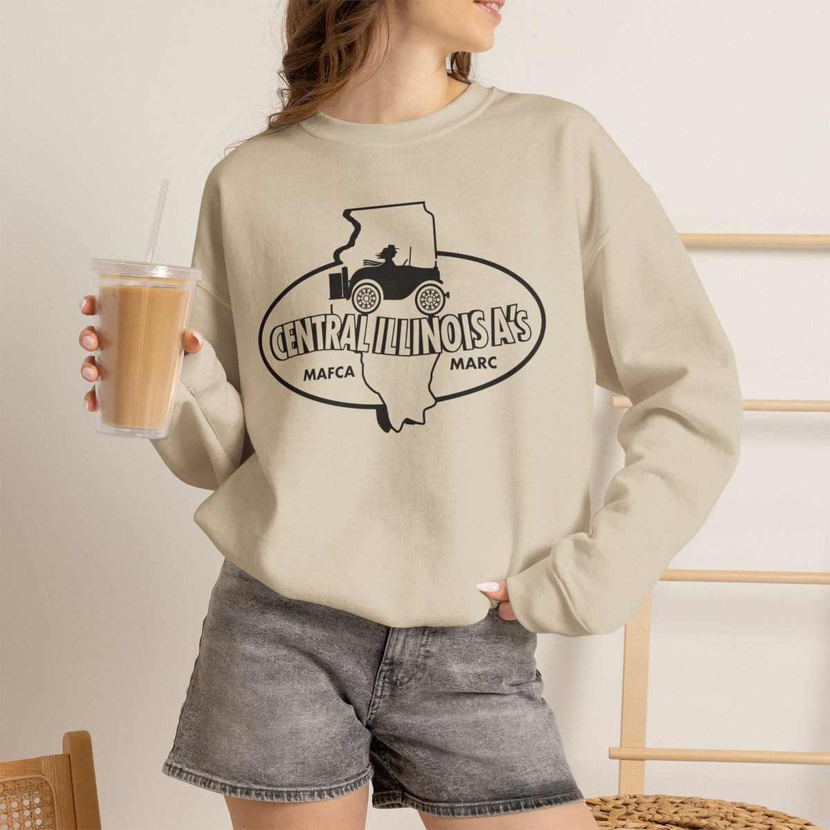 Central Illinois A's Sweatshirt - Unisex Heavy Blend™ Crewneck Sweatshirt