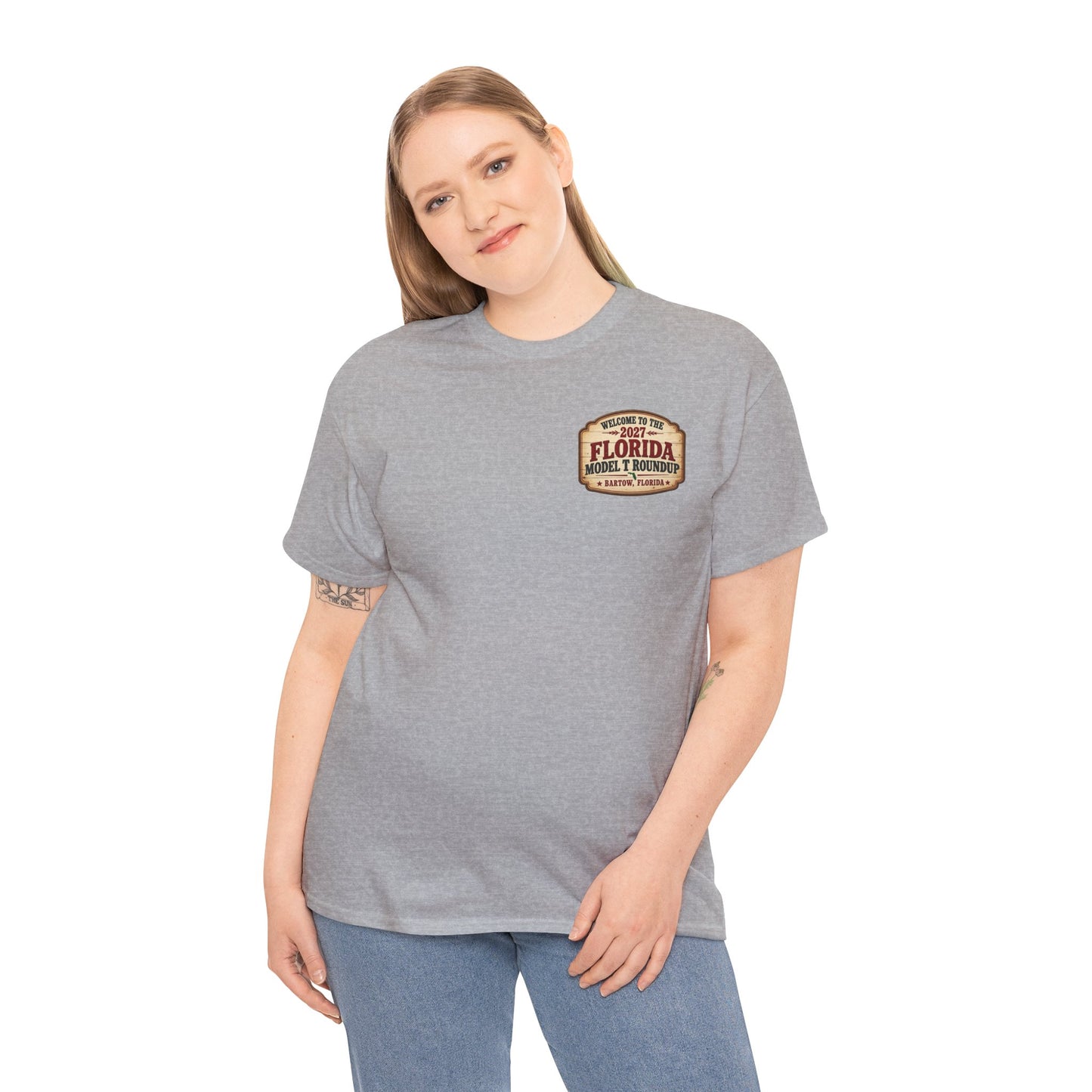 Florida Model T Roundup 2027 T-Shirt - Unisex Heavy Cotton Tee