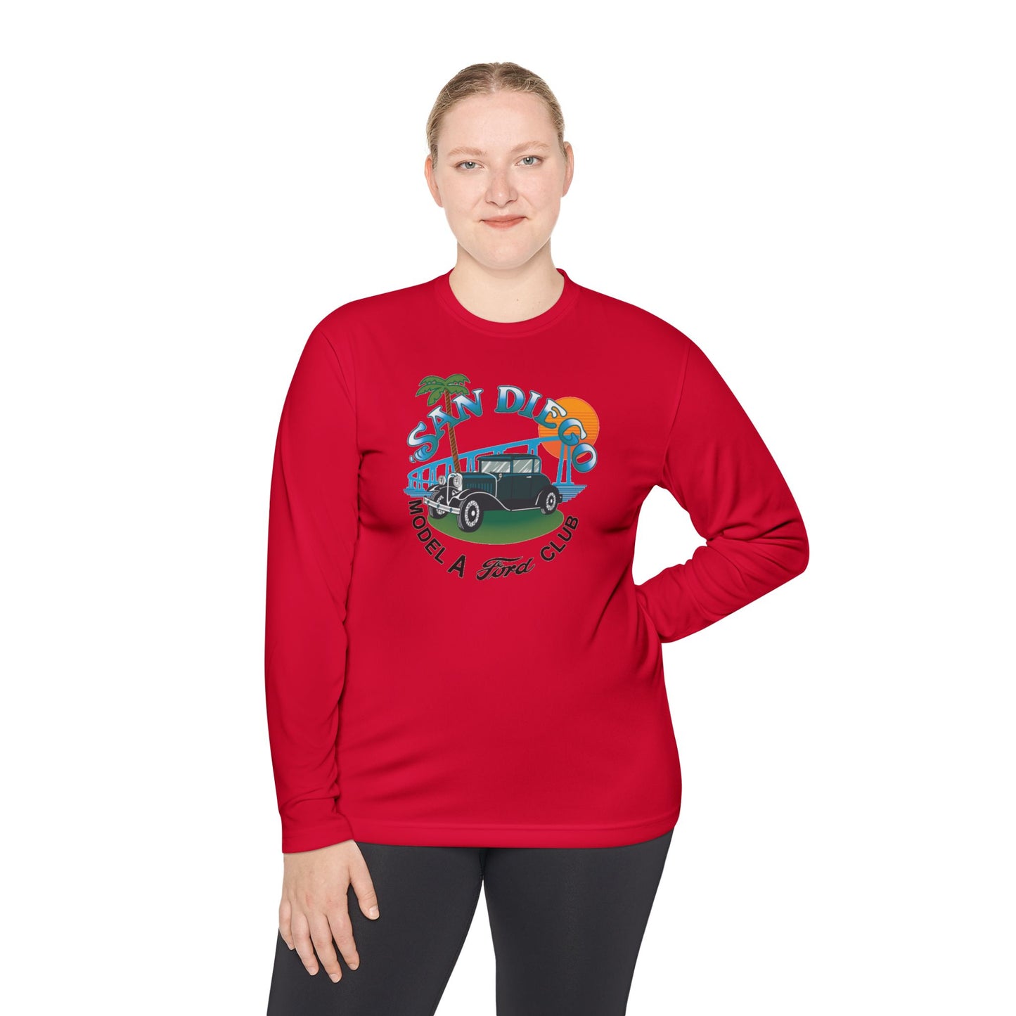 San Diego Model A Ford Club — Unisex Lightweight Long Sleeve Tee