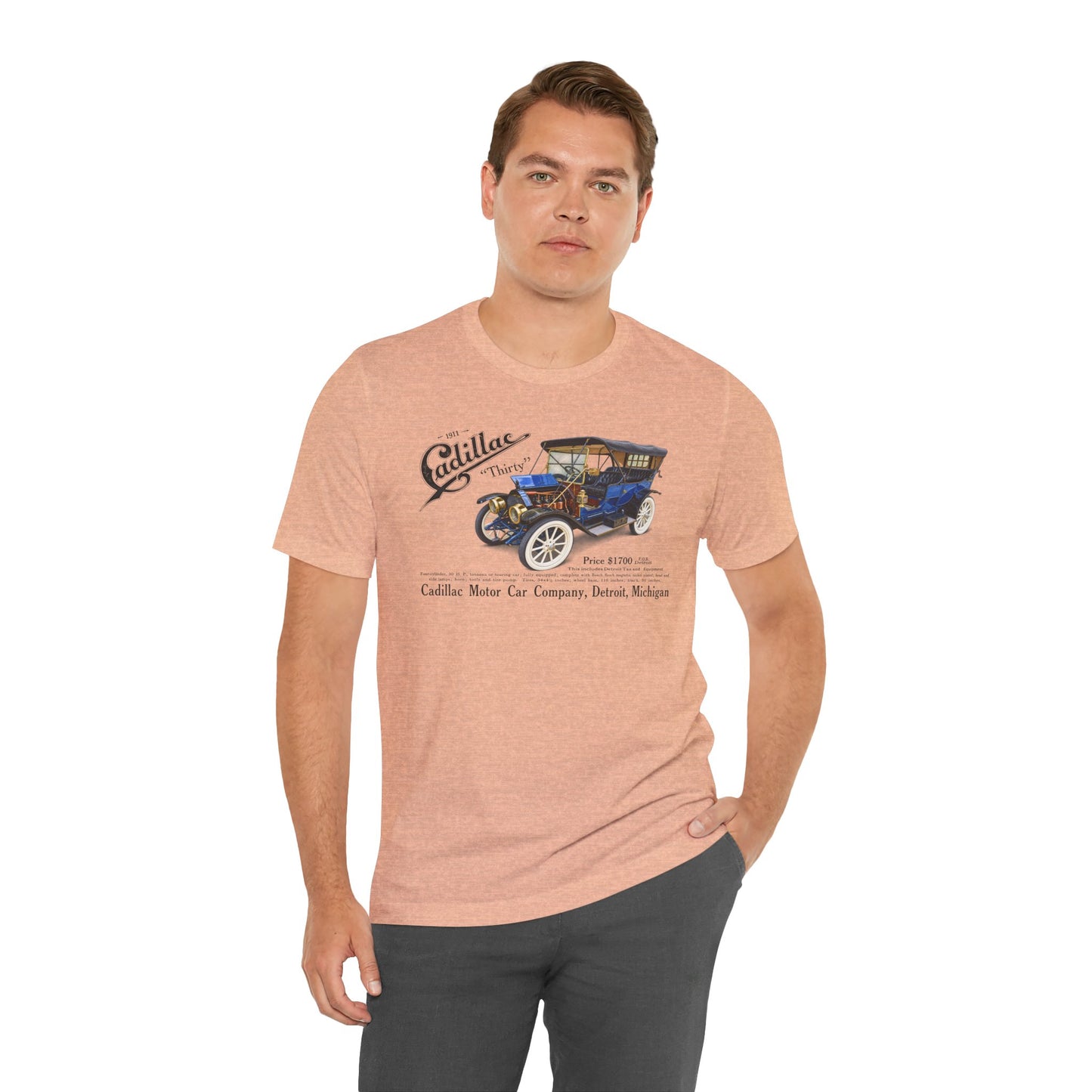 1911 Cadillac Vintage Car Tee – Classic Antique Automobile Graphic Shirt