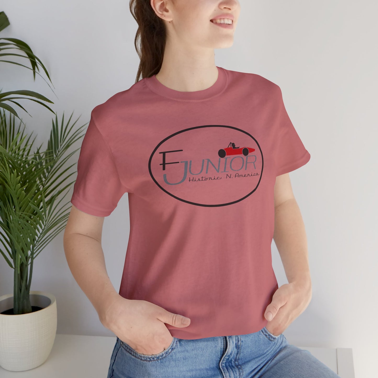 F Junior Historic N. America Racing Logo T-Shirt — Vintage Race Car Graphic Tee