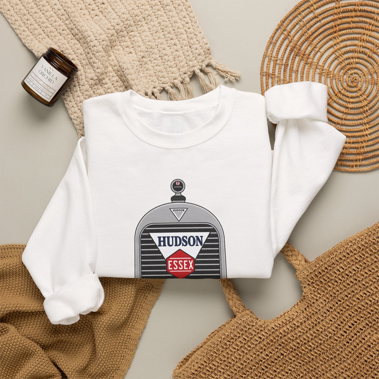 Hudson Essex Terraplane Club Classic Logo Sweatshirt - Unisex Heavy Blend™ Crewneck Sweatshirt