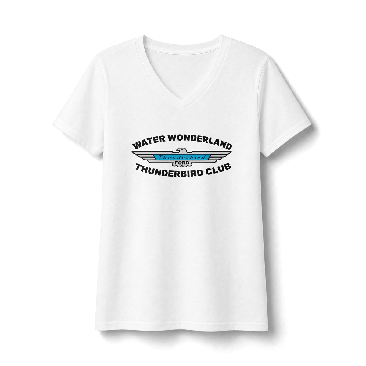 Water Wonderland Thunderbird Club Women's Fan Favorite V-Neck Tee - Soft Feel