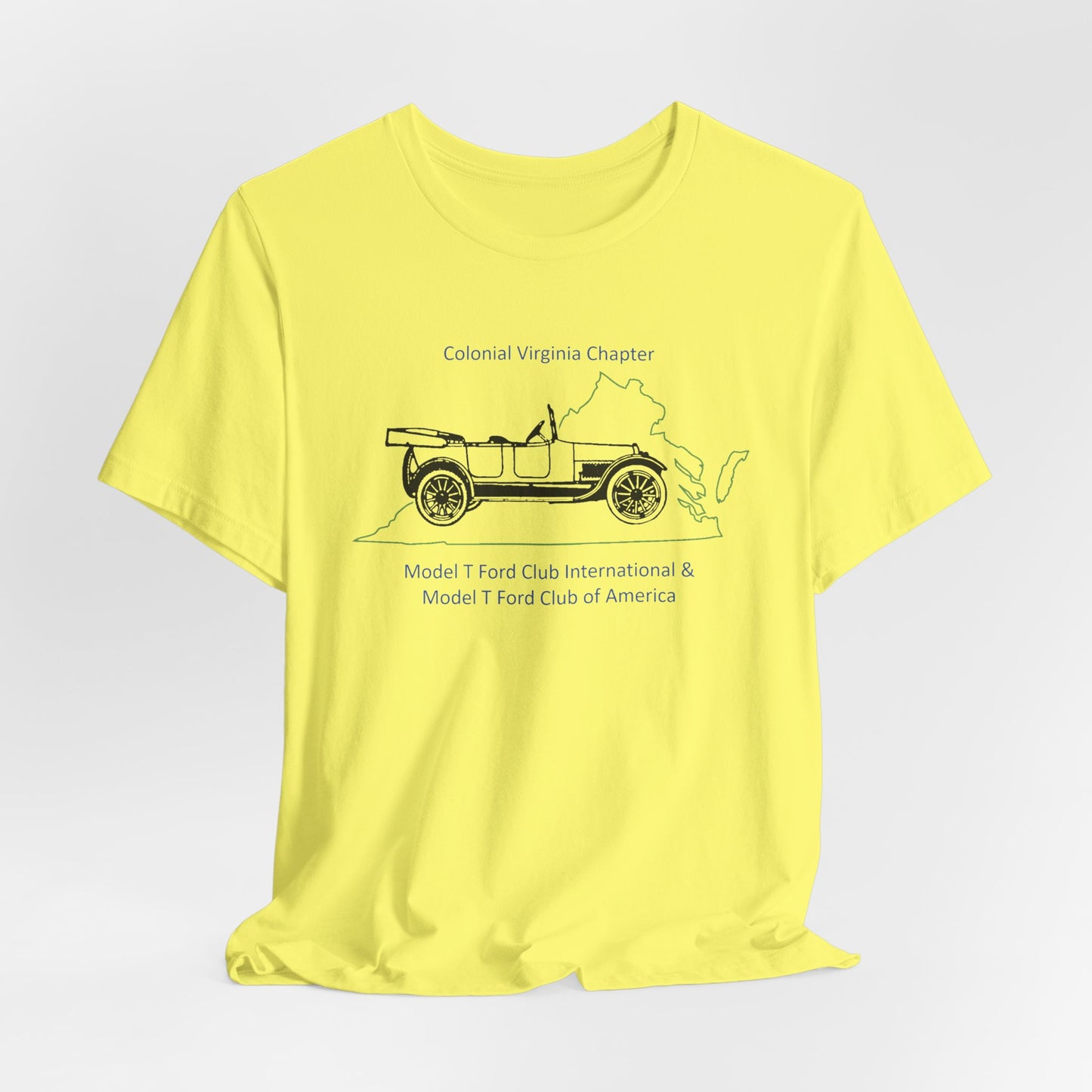 Colonial Virginia Chapter Tee — Colonial Virginia Chapter Vintage Car Shirt