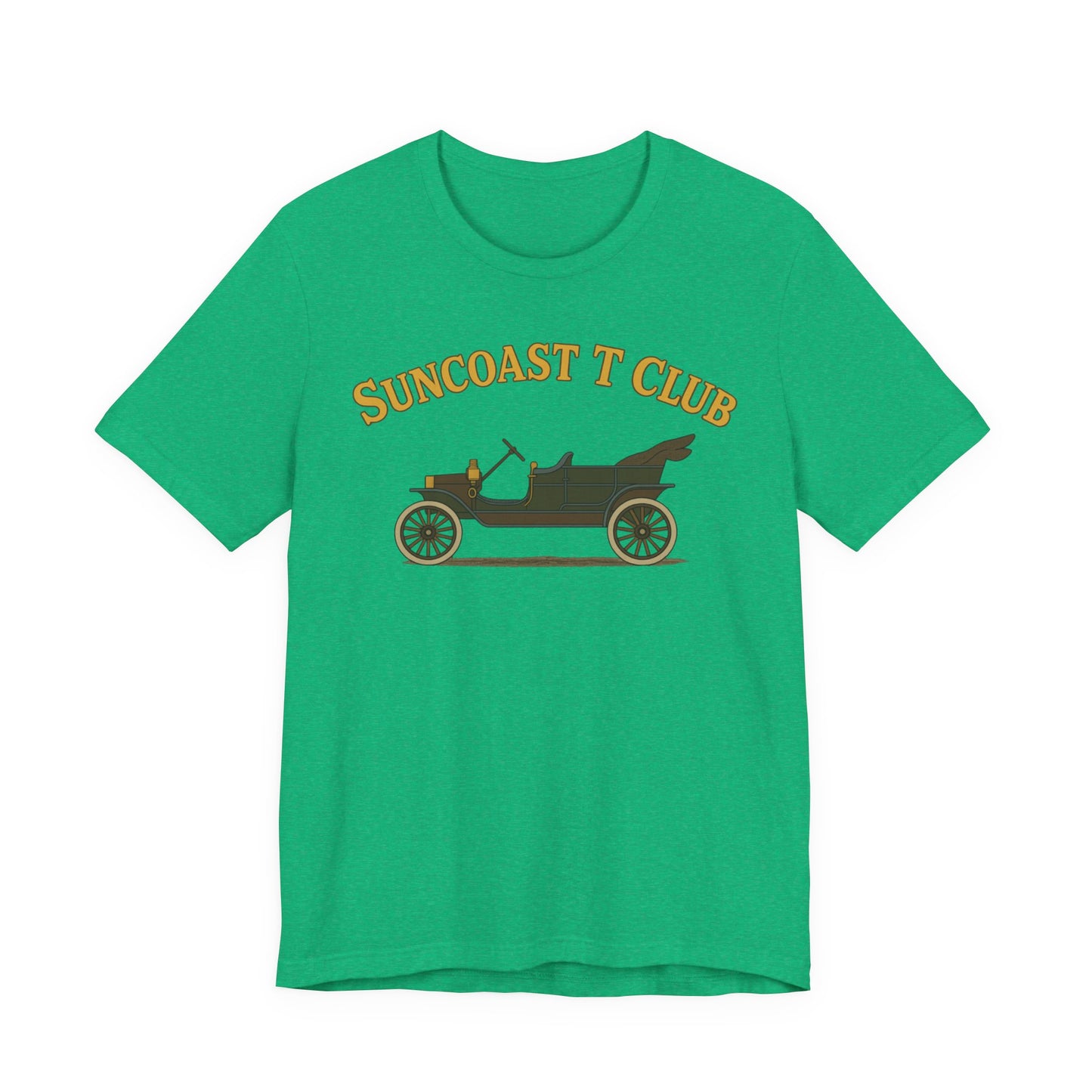 Suncoast T Club - Graphic Tee, Retro T-Shirt for Car Lovers, Classic Style Tee for Every Occasion