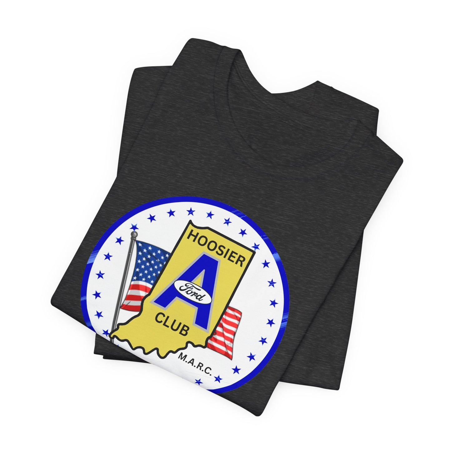 Hoosier A Ford Club Logo Tee — American Flag Indiana Pride T-Shirt