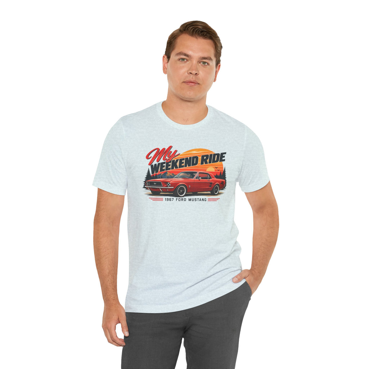 1967 Ford Mustang "My Weekend Ride" Unisex Soft Short Sleeve Tee