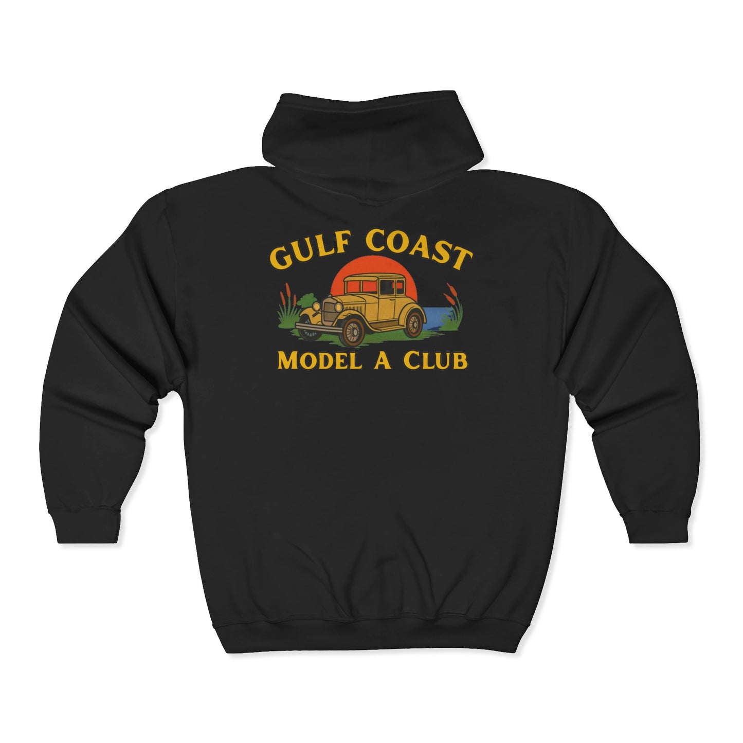 Gulf Coast Model A Club Zip Hoodie – Front and Back Logo