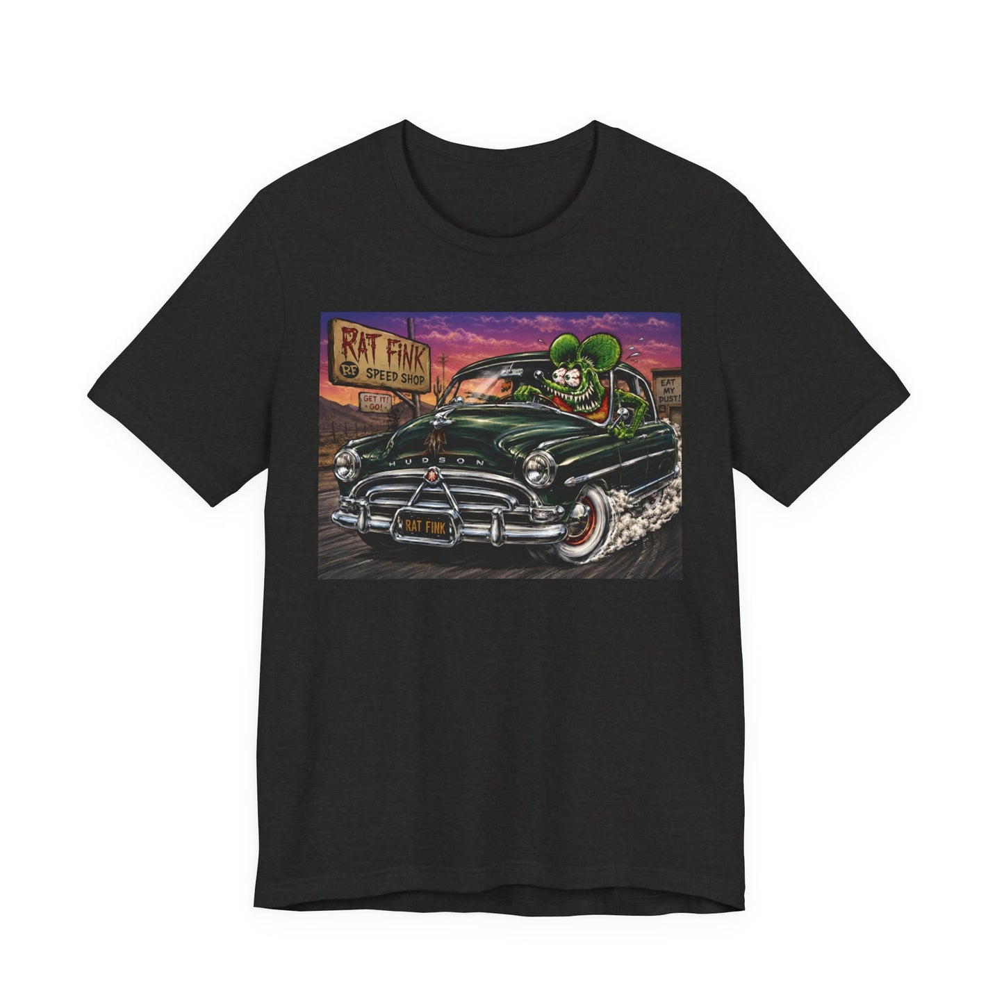 Rat Fink Hudson T‑Shirt — Vintage Kustom Car Graphic Tee