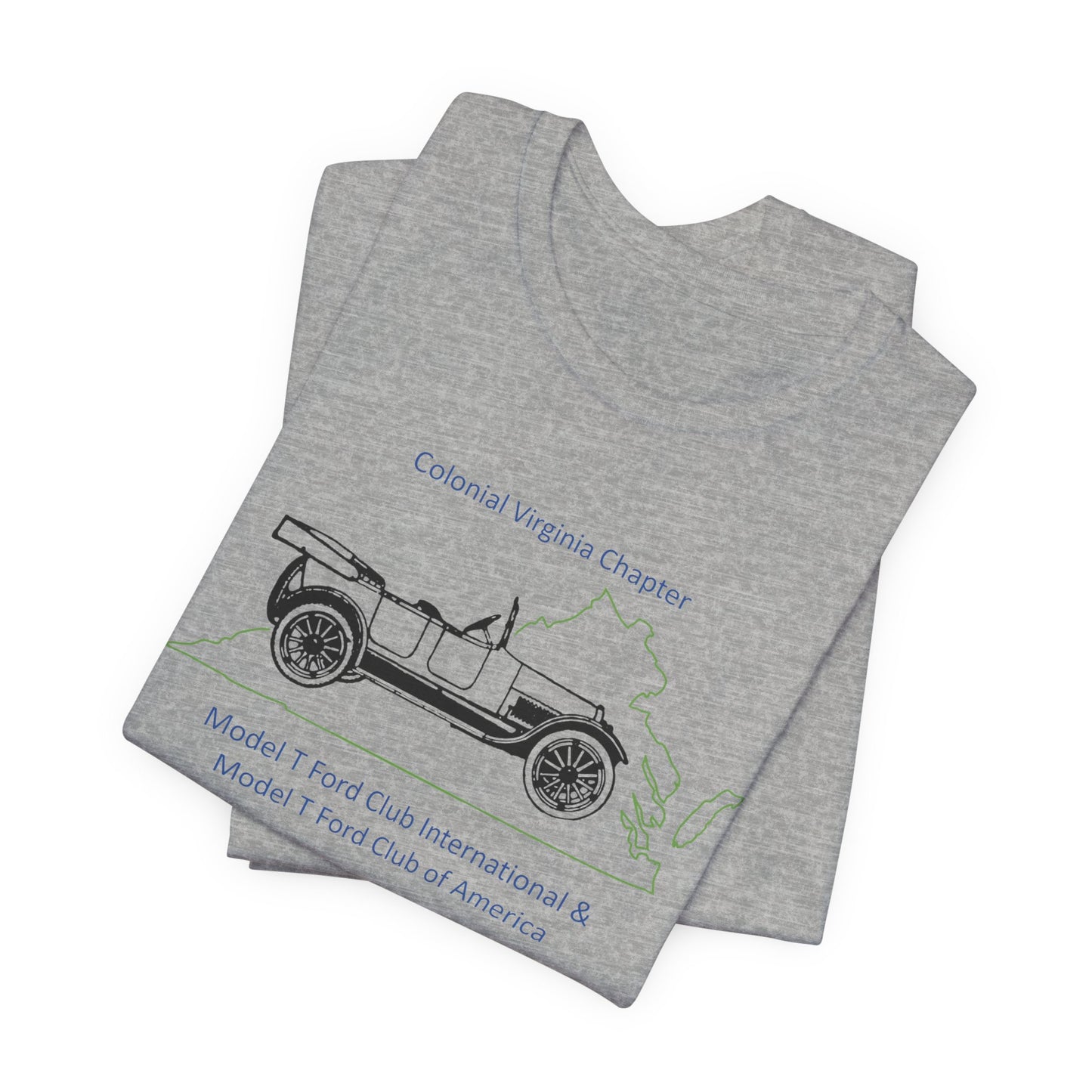 Colonial Virginia Chapter Tee — Colonial Virginia Chapter Vintage Car Shirt