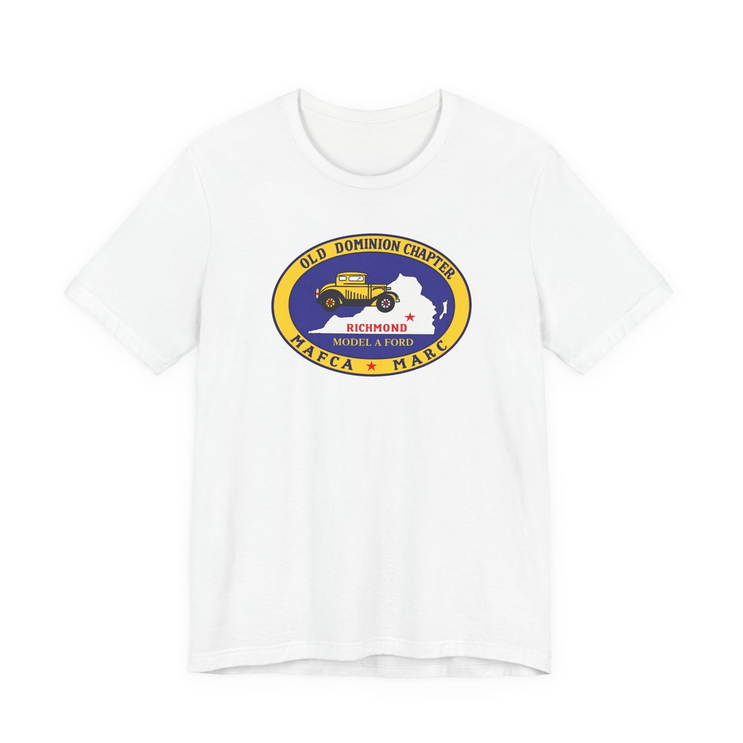Old Dominion Chapter Model A Ford Club T‑Shirt — Richmond Vintage Car Logo