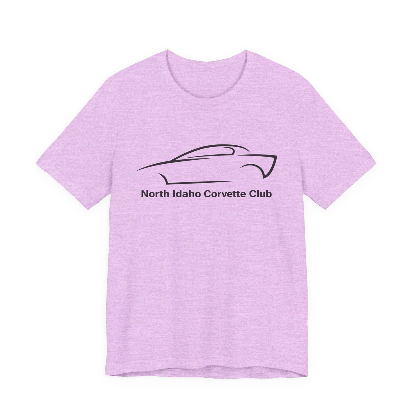 North Idaho Corvette Club T-Shirt — Minimal Car Outline Tee