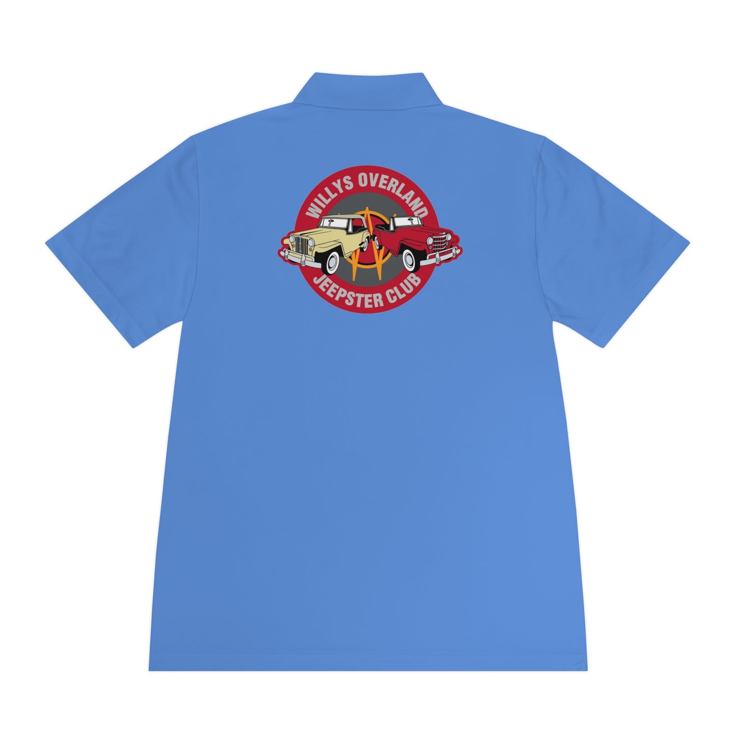 Willys Overland Jeepster Club Polo Shirt — Classic Car Club Printed Logo Polo