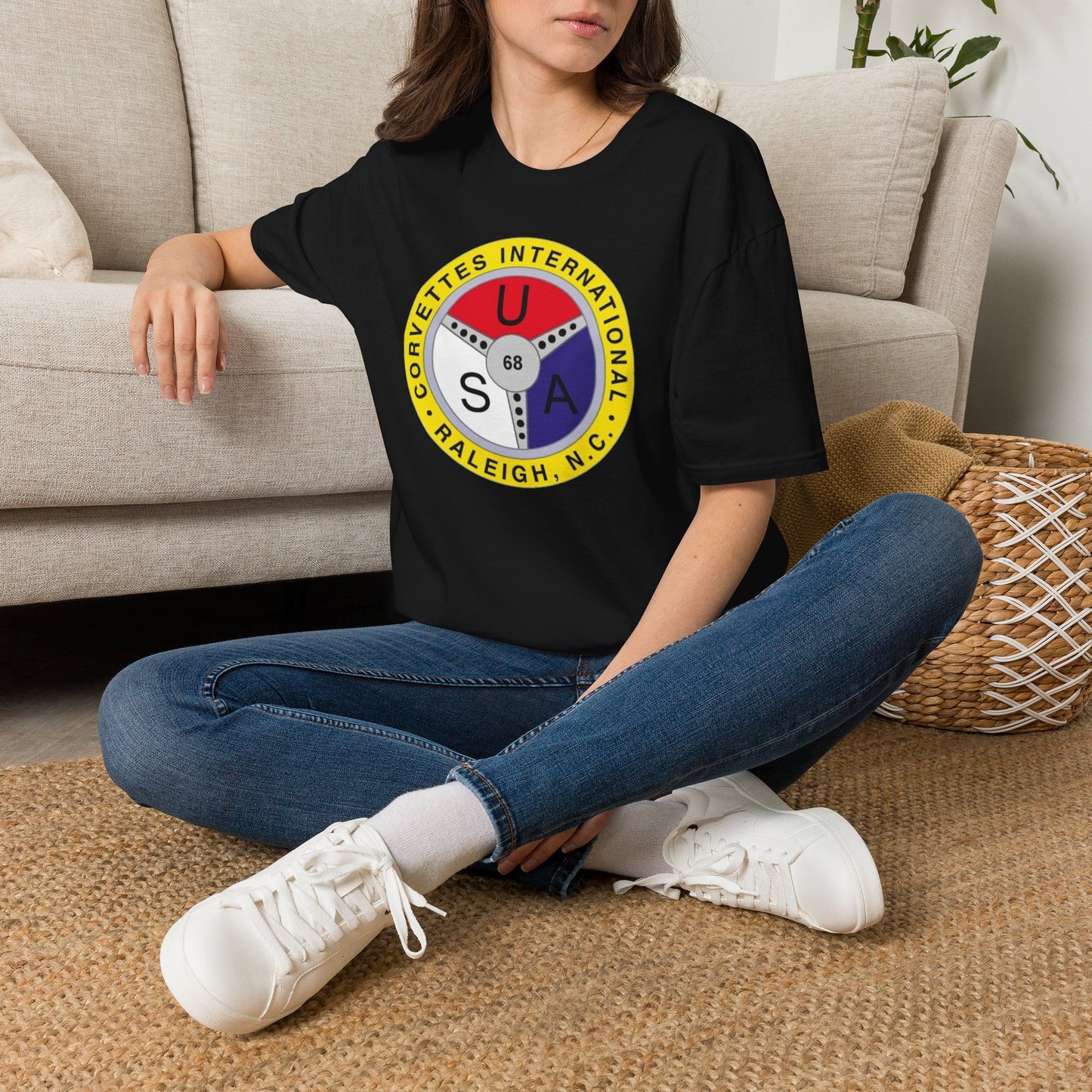 Corvettes International Raleigh NC Logo T-Shirt — Unisex Softstyle T-Shirt