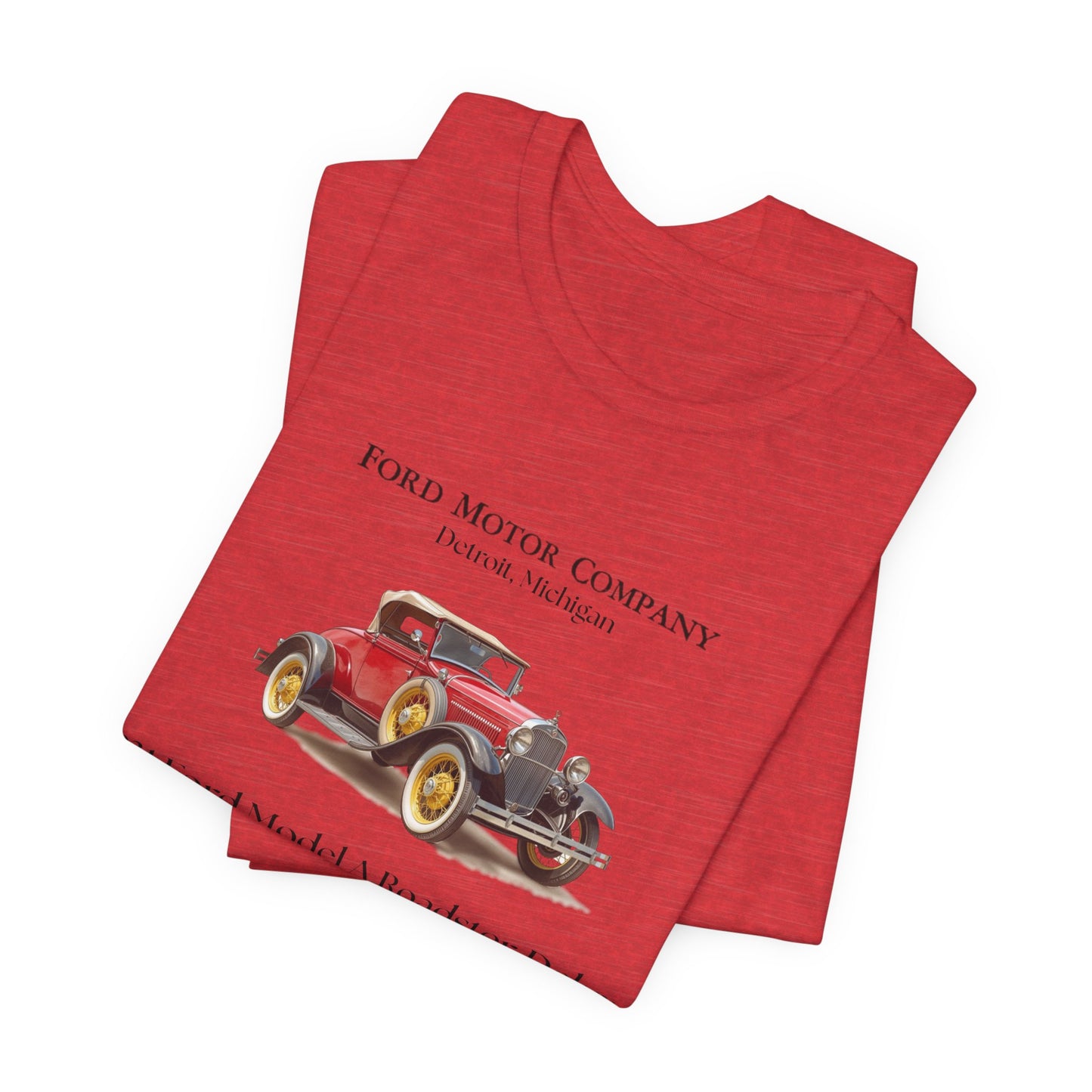 1931 Ford Model A Roadster Deluxe Tee – Classic Automotive Graphic Shirt