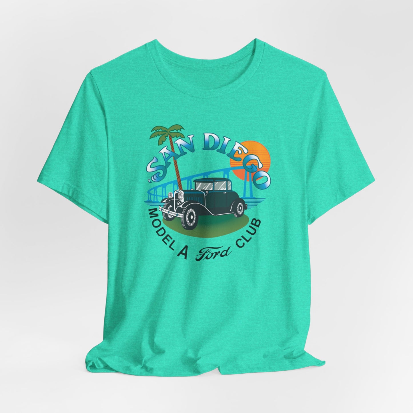 San Diego Model A Ford Club Tee — Large Front Logo