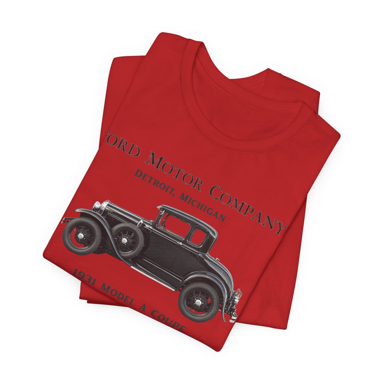 1931 Ford Model A Coupe (RBS) - Unisex Jersey Short Sleeve Tee (RBS)