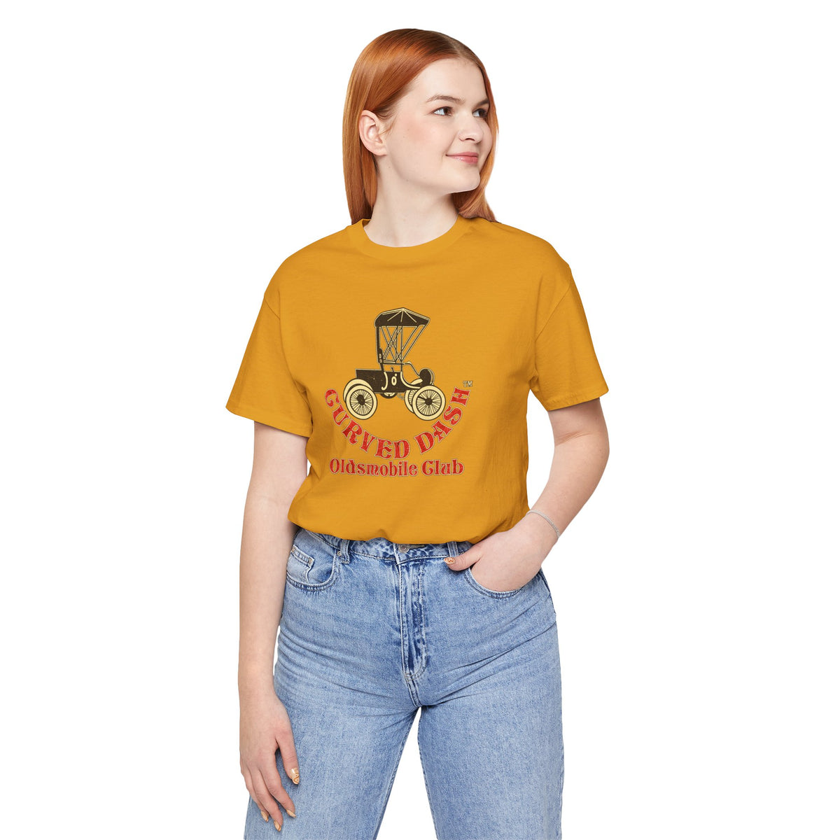 Curved Dash Oldsmobile Club T‑Shirt — Unisex Soft Short Sleeve Tee