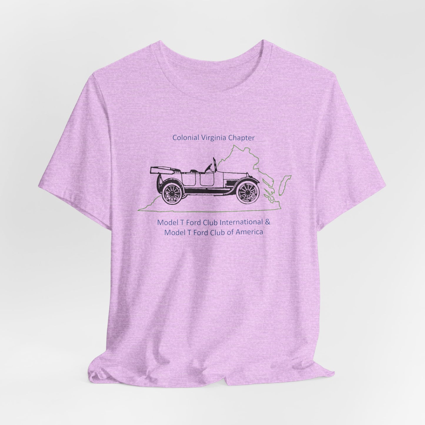 Colonial Virginia Chapter Tee — Colonial Virginia Chapter Vintage Car Shirt