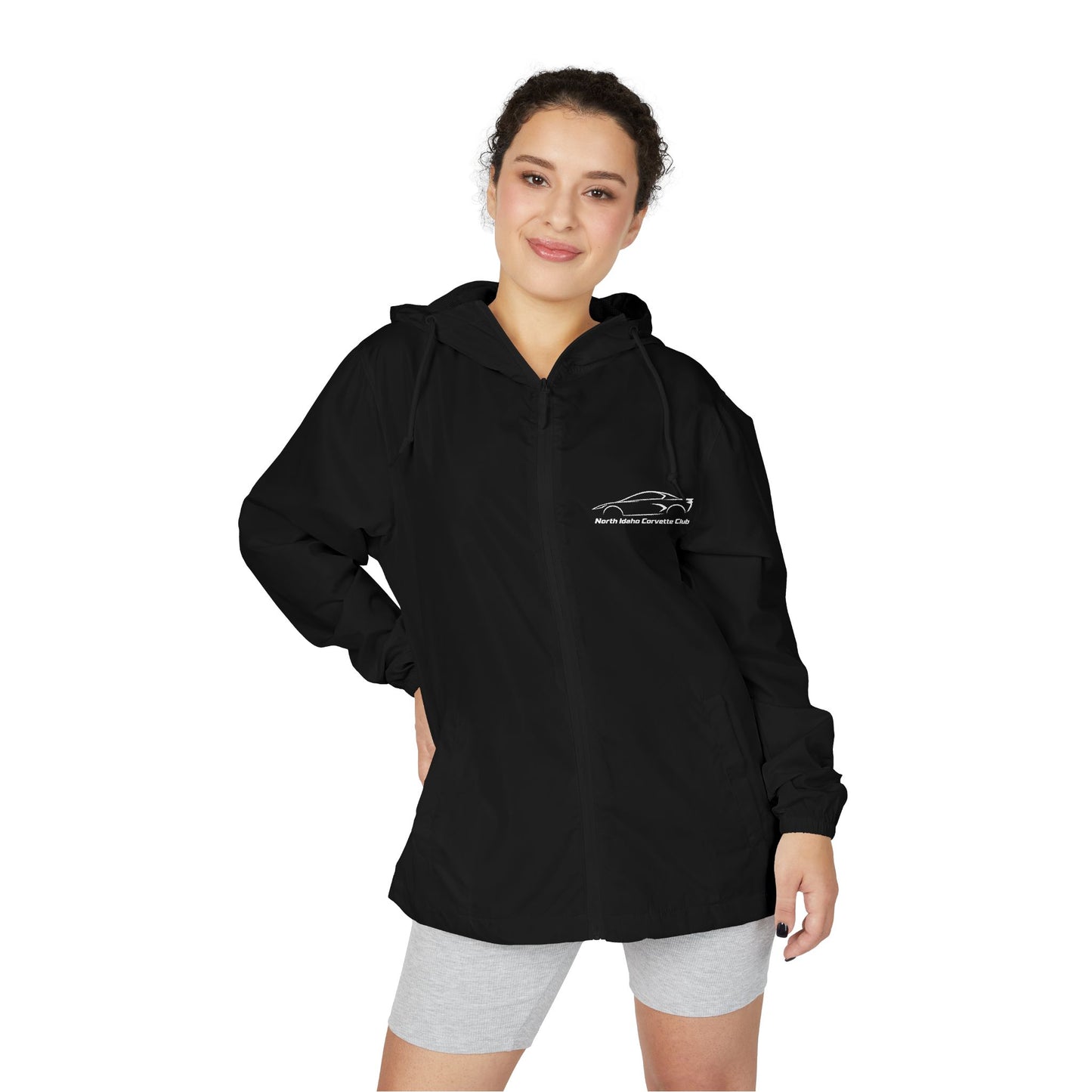 North Idaho Corvette Club Jacket — Unisex Full-Zip Windbreaker Jacket