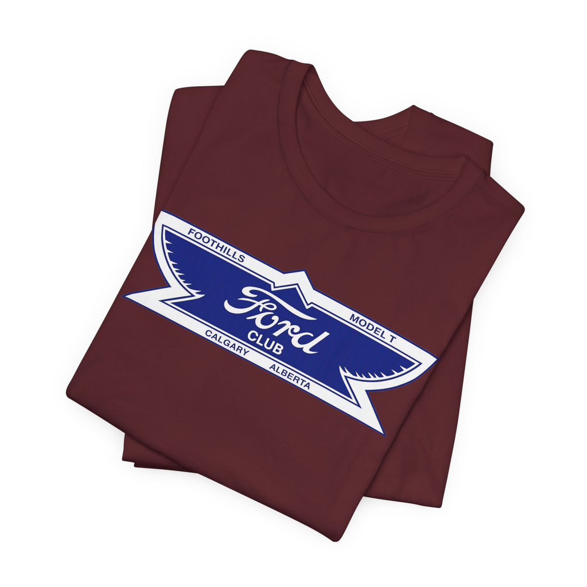 Foothills Model T Club Unisex Soft Tee -  Large Chest Logo