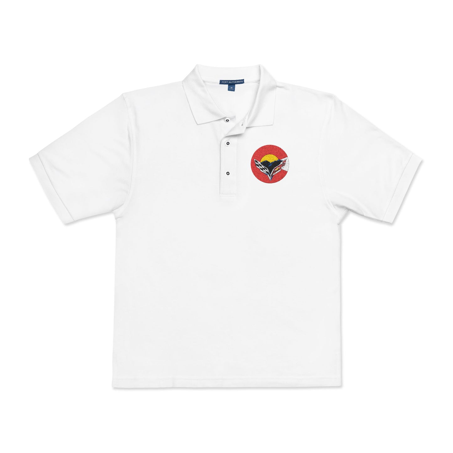 Central Colorado Corvette Club Embroidered Polo Shirt — Classic Golf Polo