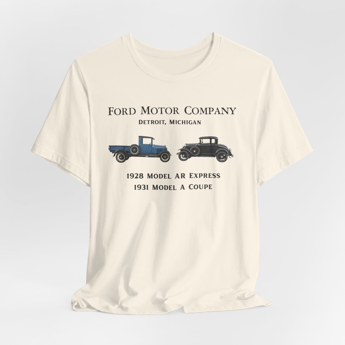 1928 Model AR & 1931 Coupe Classic Car T-Shirt (RBS)