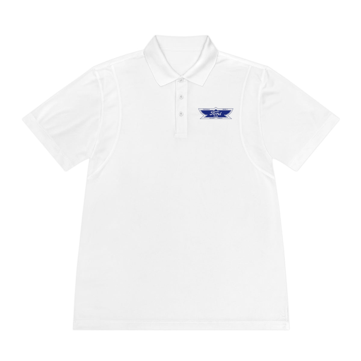 Foothills Model T Club Printed Men's Sport Polo Shirt – Front and Back Logos