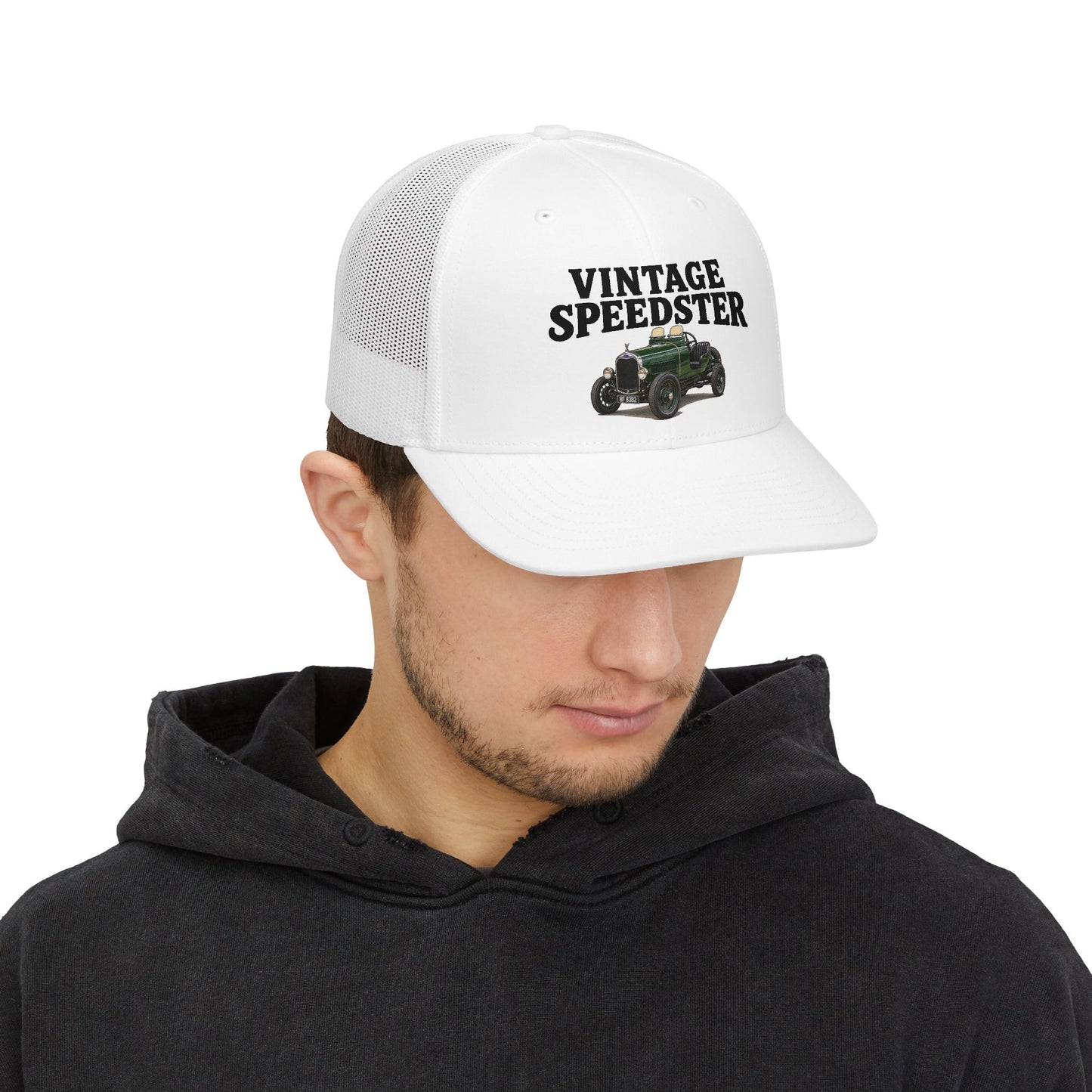 Vintage Speedster Trucker Cap — Richardson 112 snapback trucker (Printed)