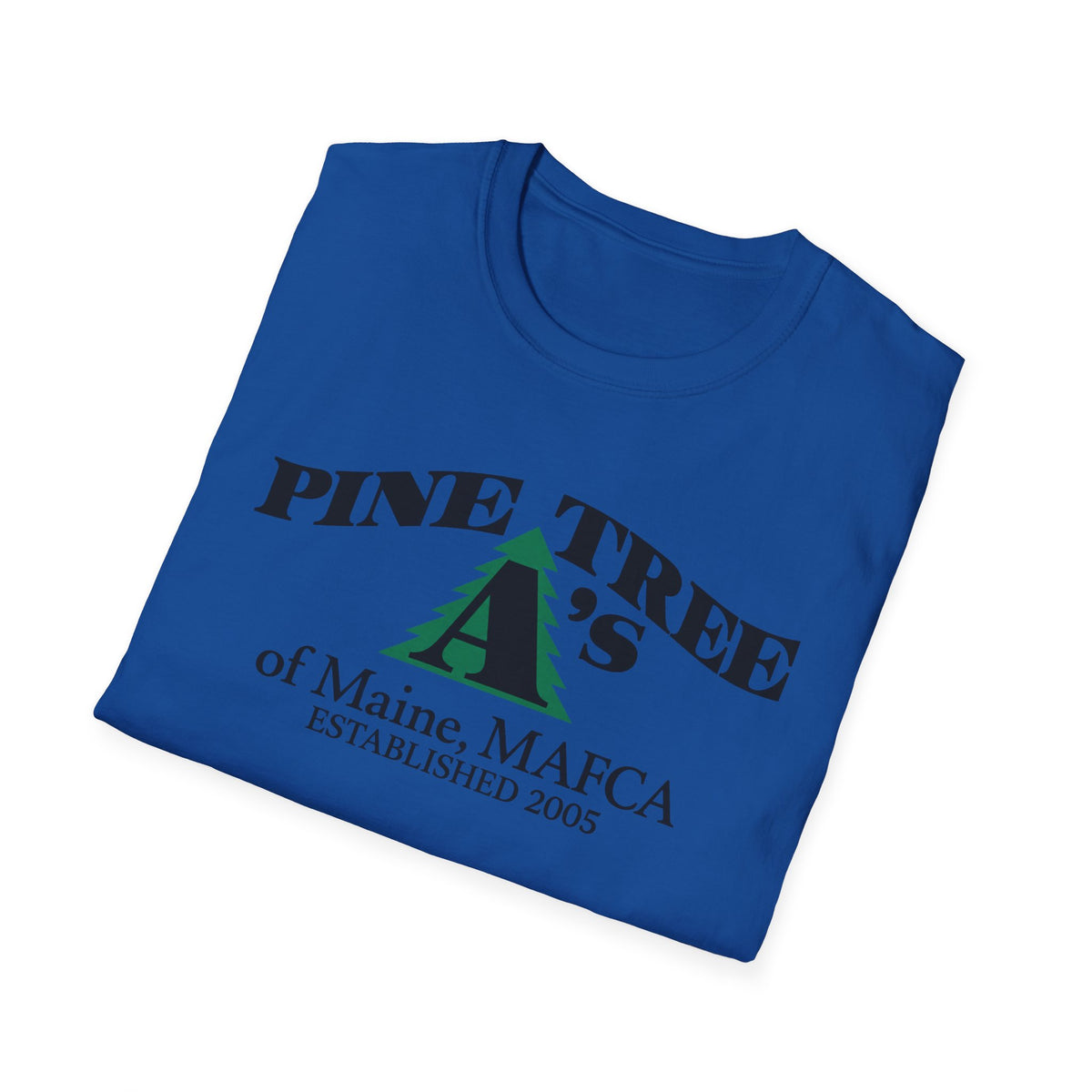 Pine Tree A's of Maine, MAFCA T-Shirt — Unisex Softstyle T-Shirt