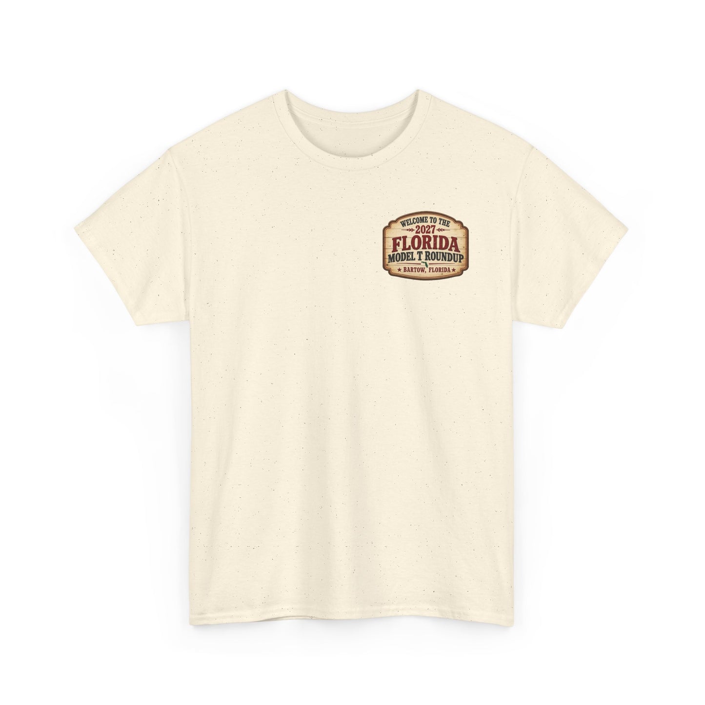 Florida Model T Roundup 2027 T-Shirt - Unisex Heavy Cotton Tee