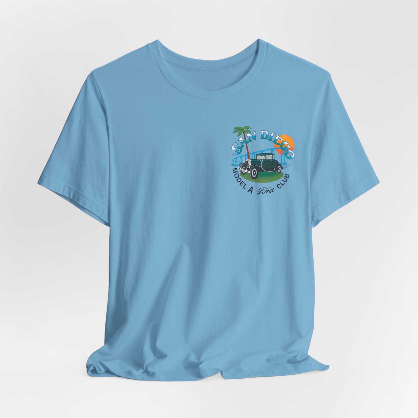San Diego Model A Ford Club Tee — Vintage Car Sunset Shirt