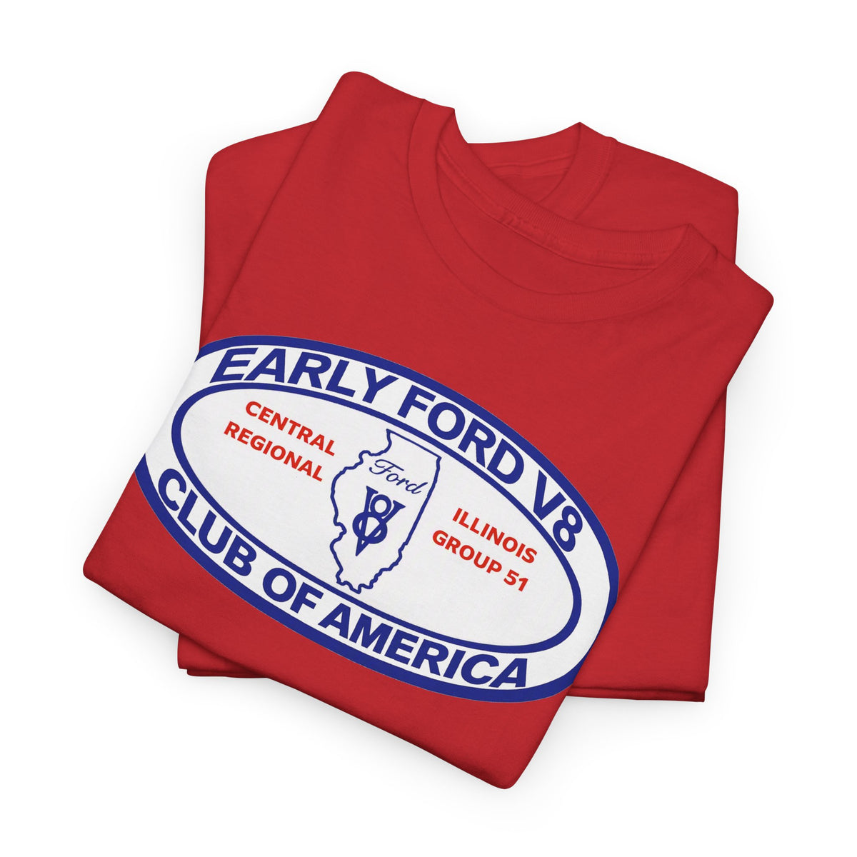 Early Ford V8 Club of America Unisex Heavy Cotton Tee