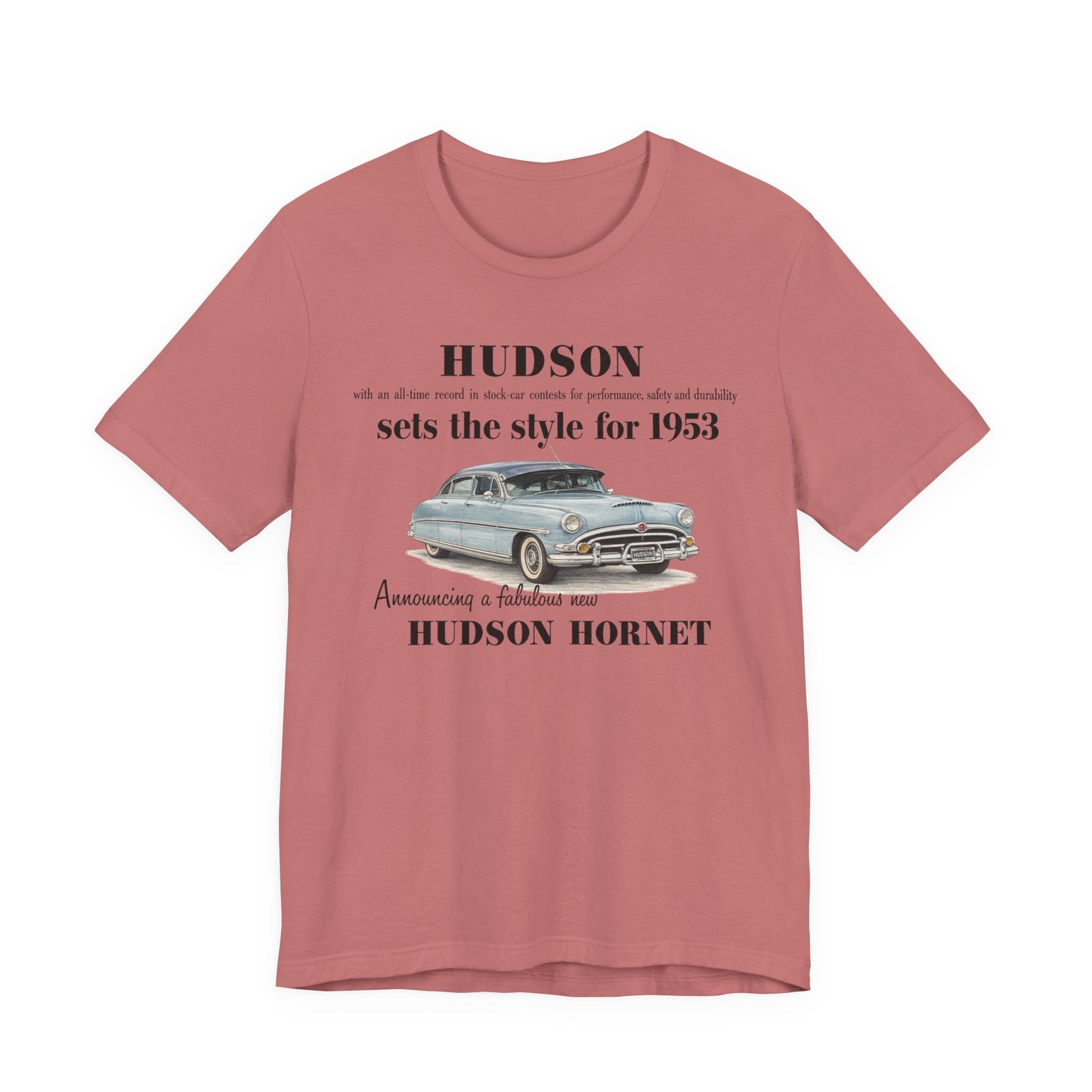 1953 Hudson Hornet Car Tee - Unisex Jersey Short Sleeve Tee