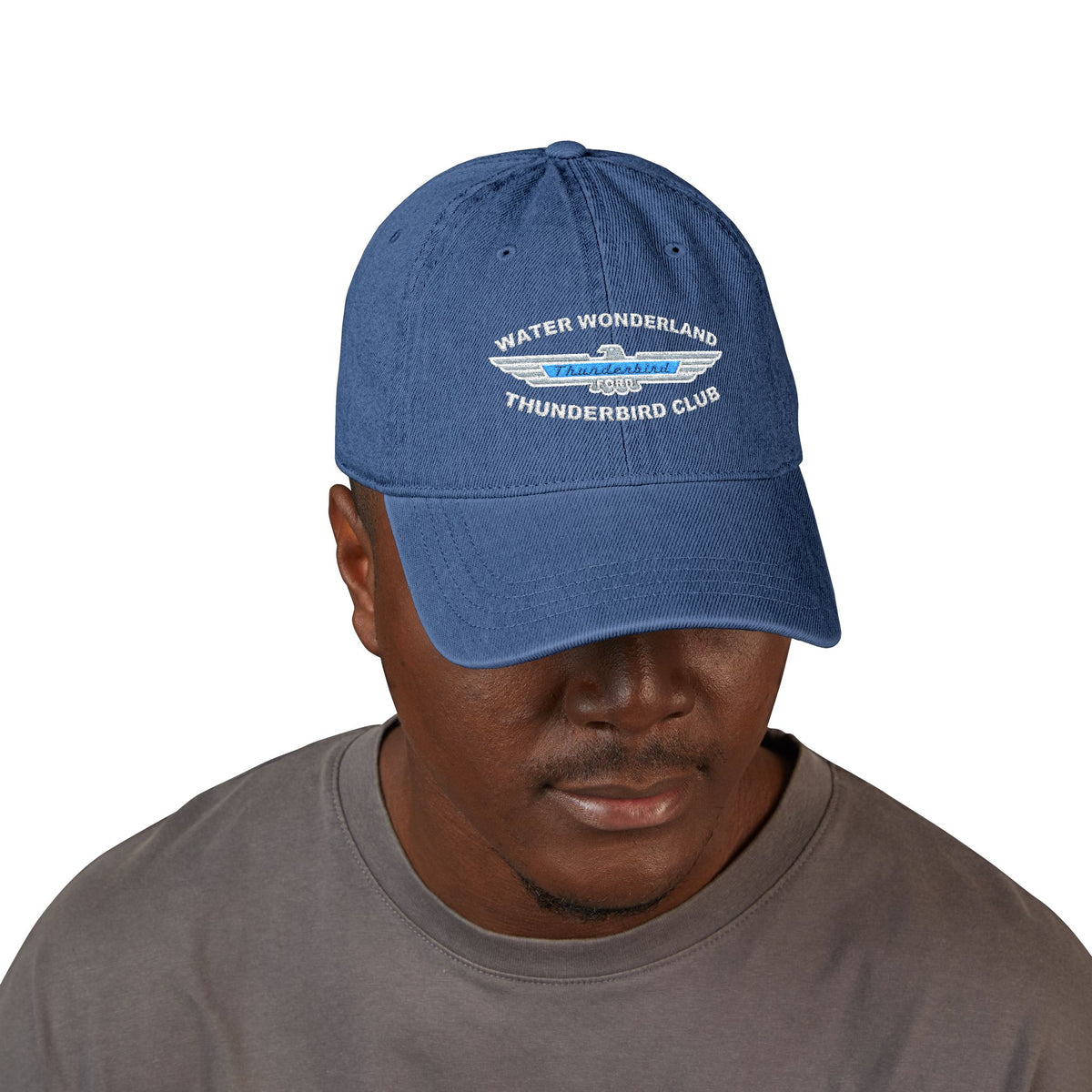 Water Wonderland Thunderbird Club Embroidered Denim Hat