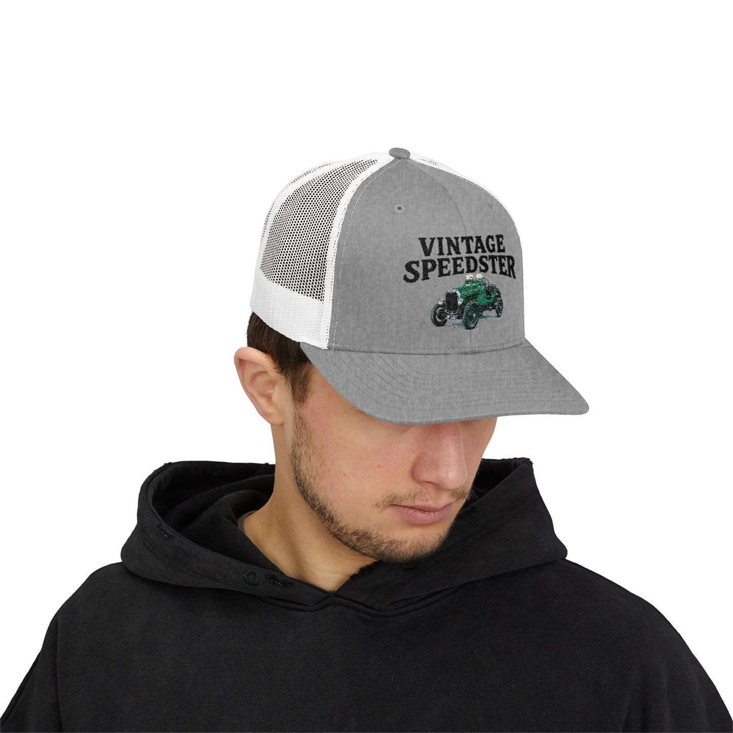 Vintage Speedster Trucker Cap — Snapback Hat Printed
