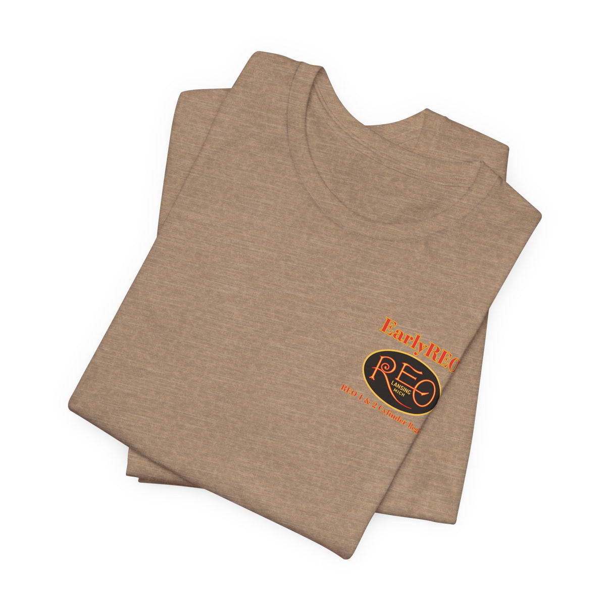 REO Lansing Michigan Mountain Climbers Tee — Unisex Soft Short Sleeve Tee