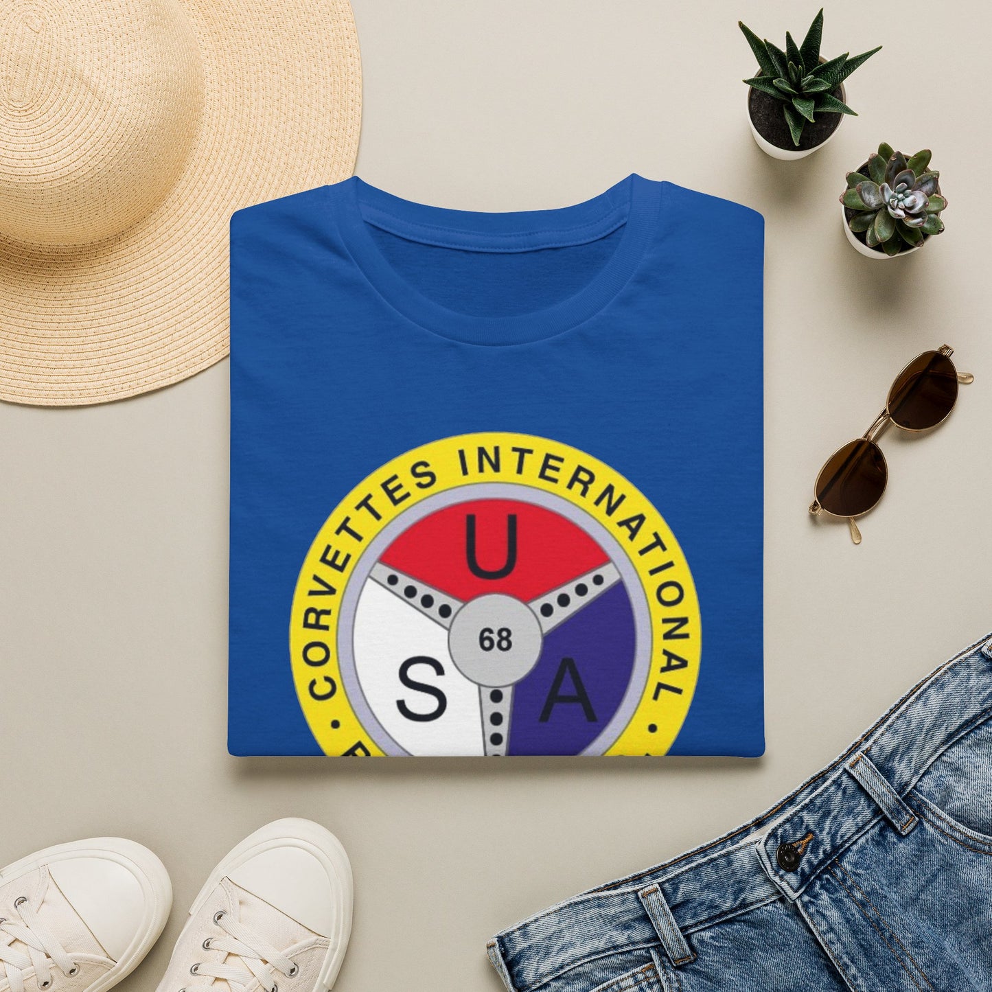 Corvettes International Raleigh NC Logo T-Shirt — Unisex Softstyle T-Shirt