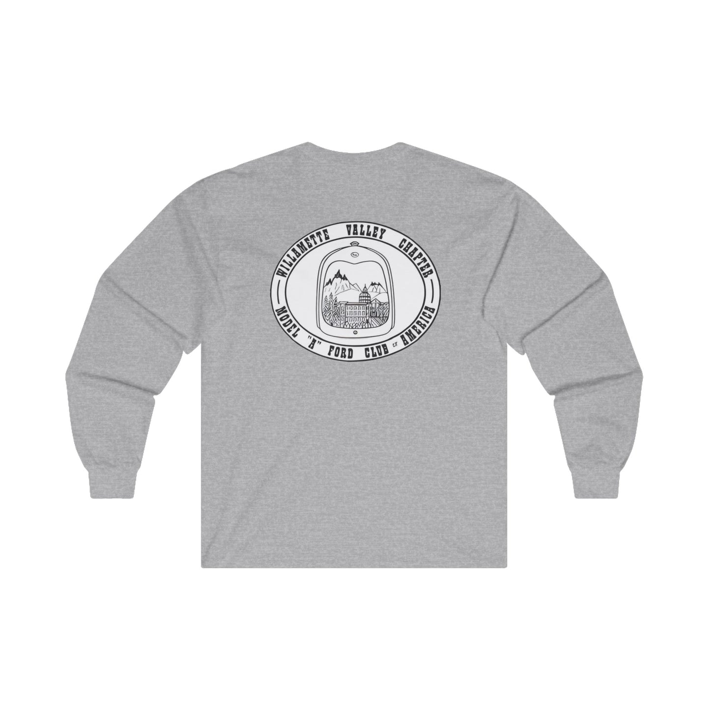 Willamette Valley Chapter MAFCA (front and back logo) Unisex Long Sleeve Tee - Adventure Valley Graphics