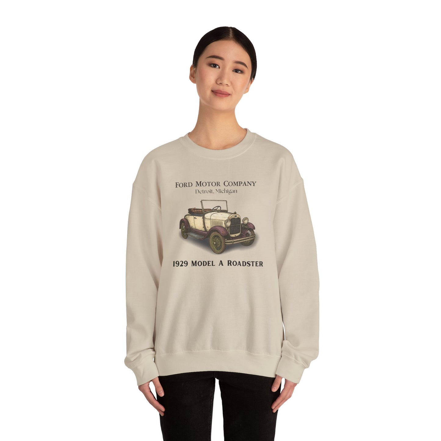 1929 Model A Ford Roadster Sweatshirt – 1929 Classic Car Crewneck