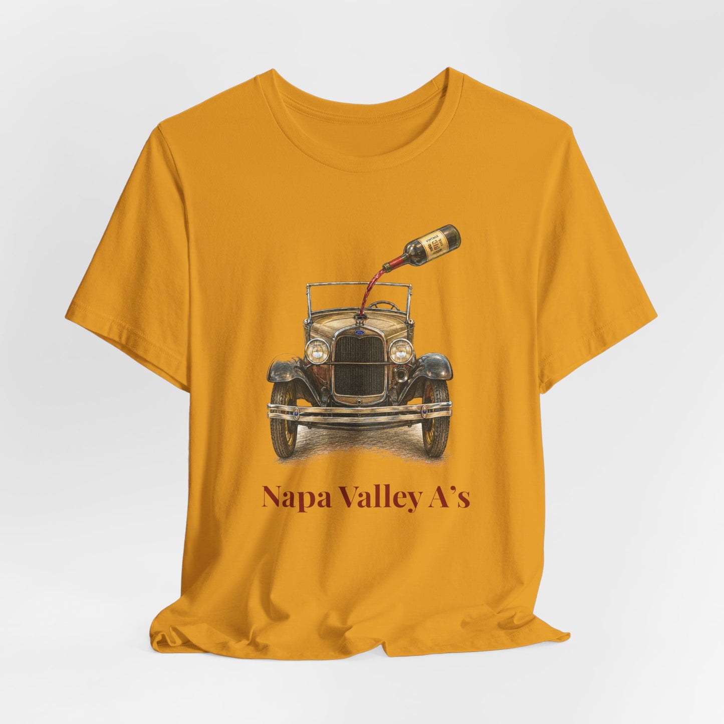 Napa Valley Vintage Car T-Shirt – Wine Pour Graphic Tee