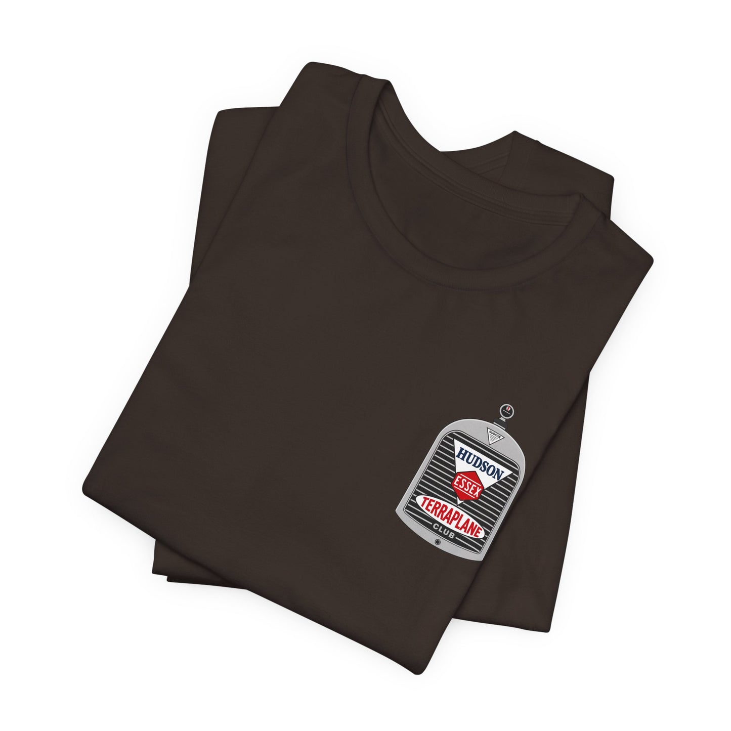 Hudson Essex Terraplane Club Small Chest Logo — Unisex Jersey Short Sleeve Tee