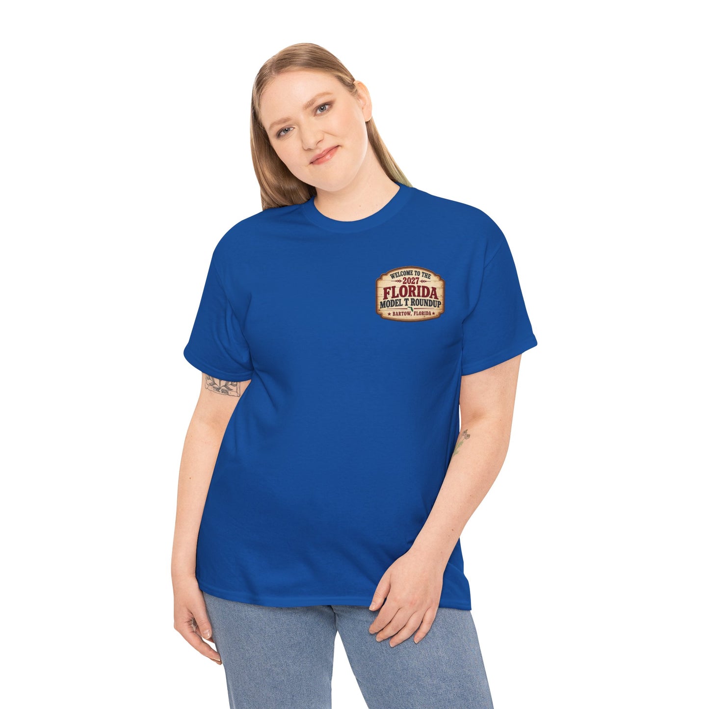Florida Model T Roundup 2027 T-Shirt - Unisex Heavy Cotton Tee