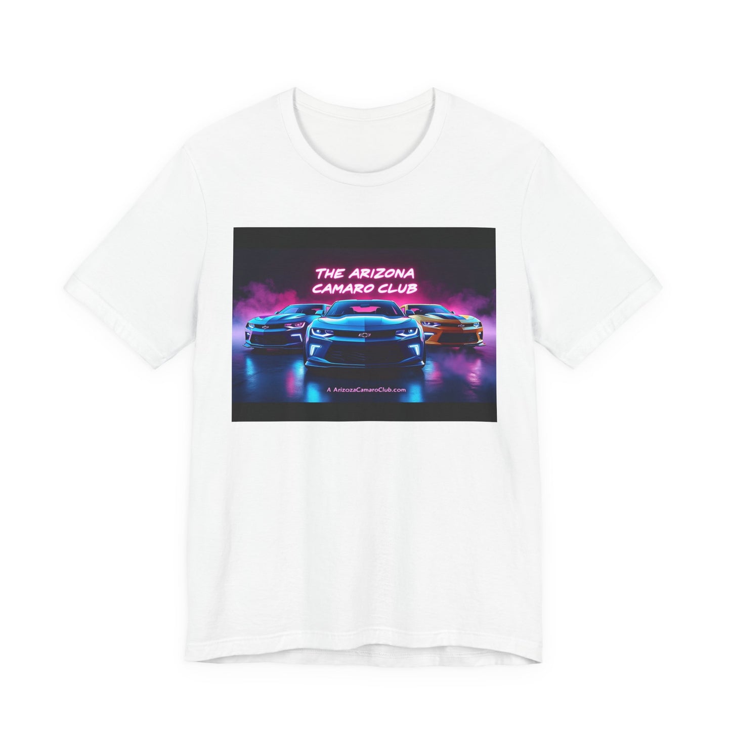 Arizona Camaro Club T-Shirt – Neon Retro Muscle Car Tee