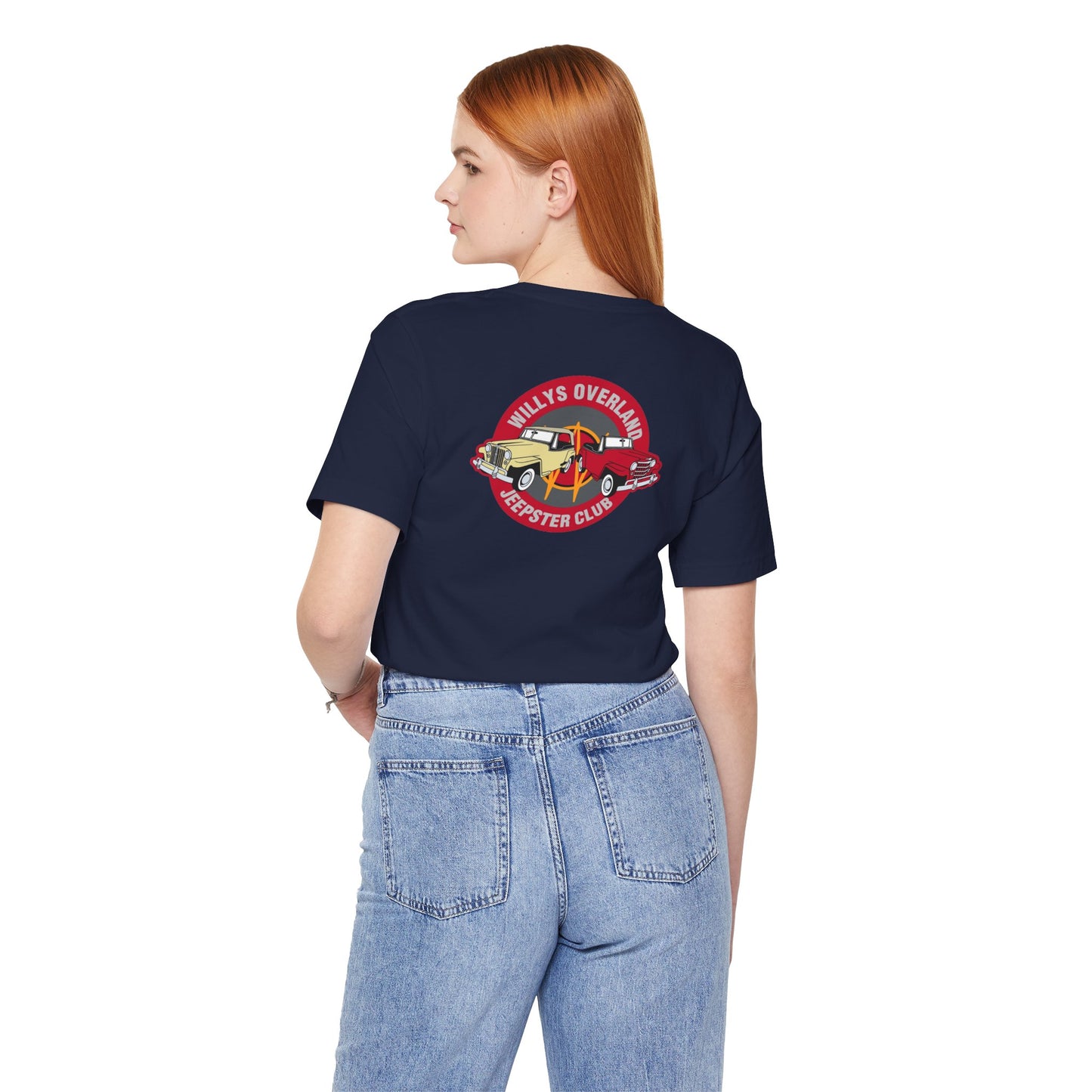 Willys Overland Jeepster Club T‑Shirt — Front and Back Logos