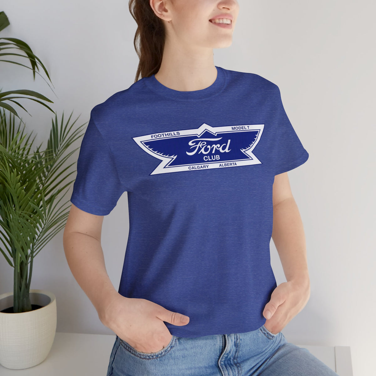 Foothills Model T Club Unisex Soft Tee -  Large Chest Logo