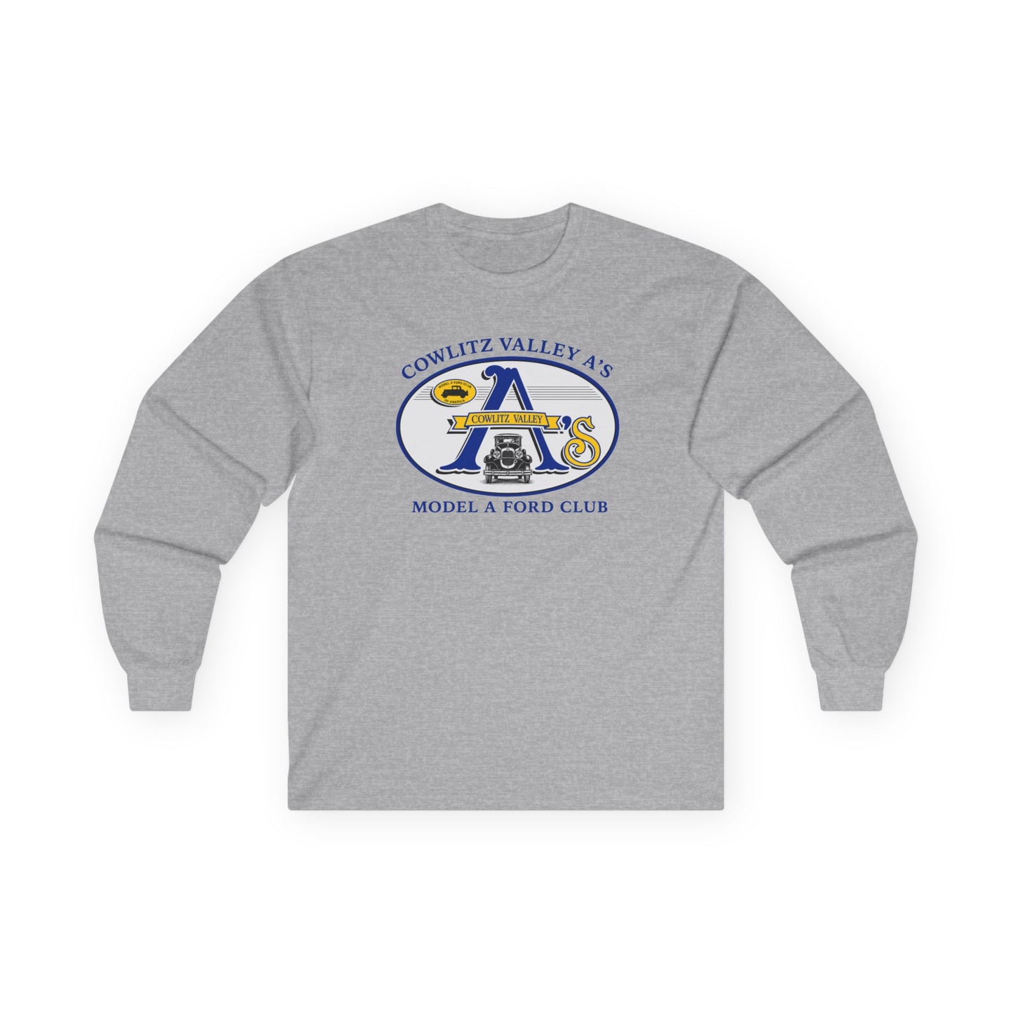Cowlitz Valley A's Model A Ford Club Long Sleeve Tee