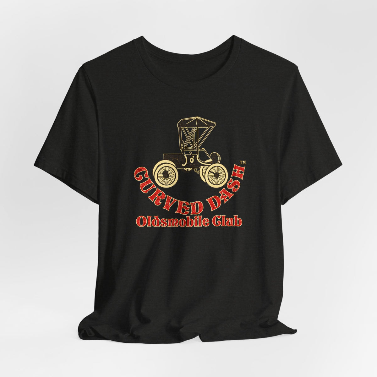 Curved Dash Oldsmobile Club Vintage Car T-Shirt - Unisex Soft Short Sleeve Tee